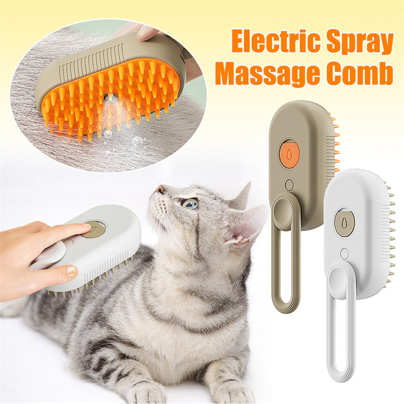 3 In 1 Electric Cat Steam Brush Steamy Dog Brush